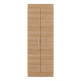 Alacena Nepal Fresno y Blanco 60x170cm con Dos Puertas - ALACENAS Y MUEBLES MICROONDAS | Bylmo