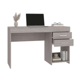 Escritorio Ibare Gris Positano 120x75cm Con Dos Cajones y con Organizador de Libros - ESCRITORIOS | Bylmo