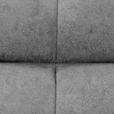 Sofá Cama Nubo Gris y Matiz Natural 178x82cm De Tres Puestos Reclinable y Tapizado Capitoneado - SOFAS Y POLTRONAS | Bylmo