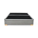 Base Cama Aveiro Plata y Matiz Natura 146x35cm para Colchón Doble 140 X 190 Cm y con Almacenamiento - CAMAS | Bylmo