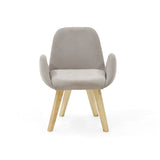 Silla de Comedor Mao Taupe y Matiz Natural 63x86cm con Espaldar y con Apoya Brazos - SILLAS Y BUTACOS | Bylmo