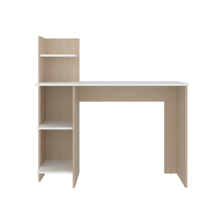 Escritorio Vilna Cartagena y Blanco 120.6x120cm con Organizador de Libros - ESCRITORIOS | Bylmo