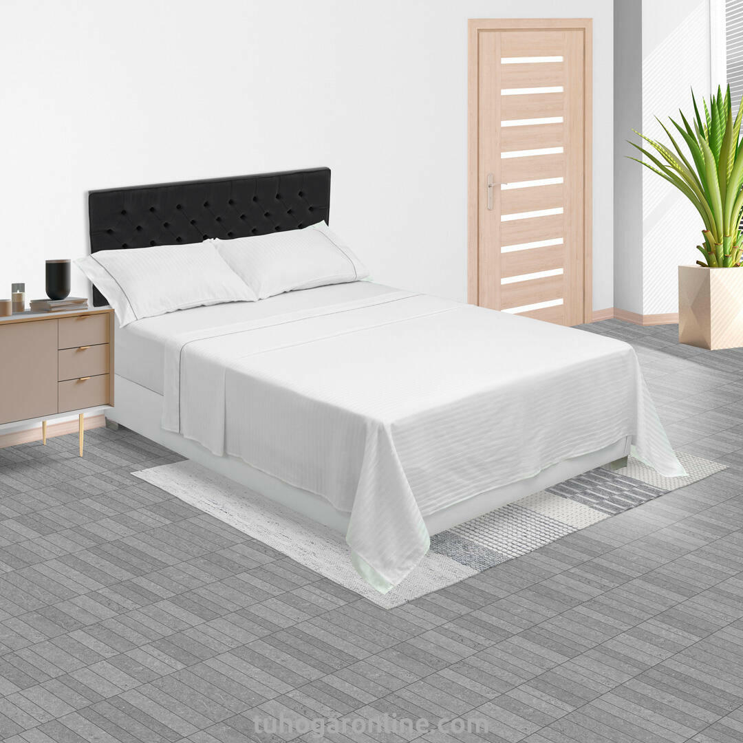 Juego de Sabanas Satinada Blanco Para Cama Doble 140 X 190 Cm 800 Hilos Fondo Entero - SABANAS | Bylmo