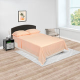 Juego de Sabanas Básicos Durazno Para Cama Semidoble 120 X 190 Cm Fondo Entero - SABANAS | Bylmo
