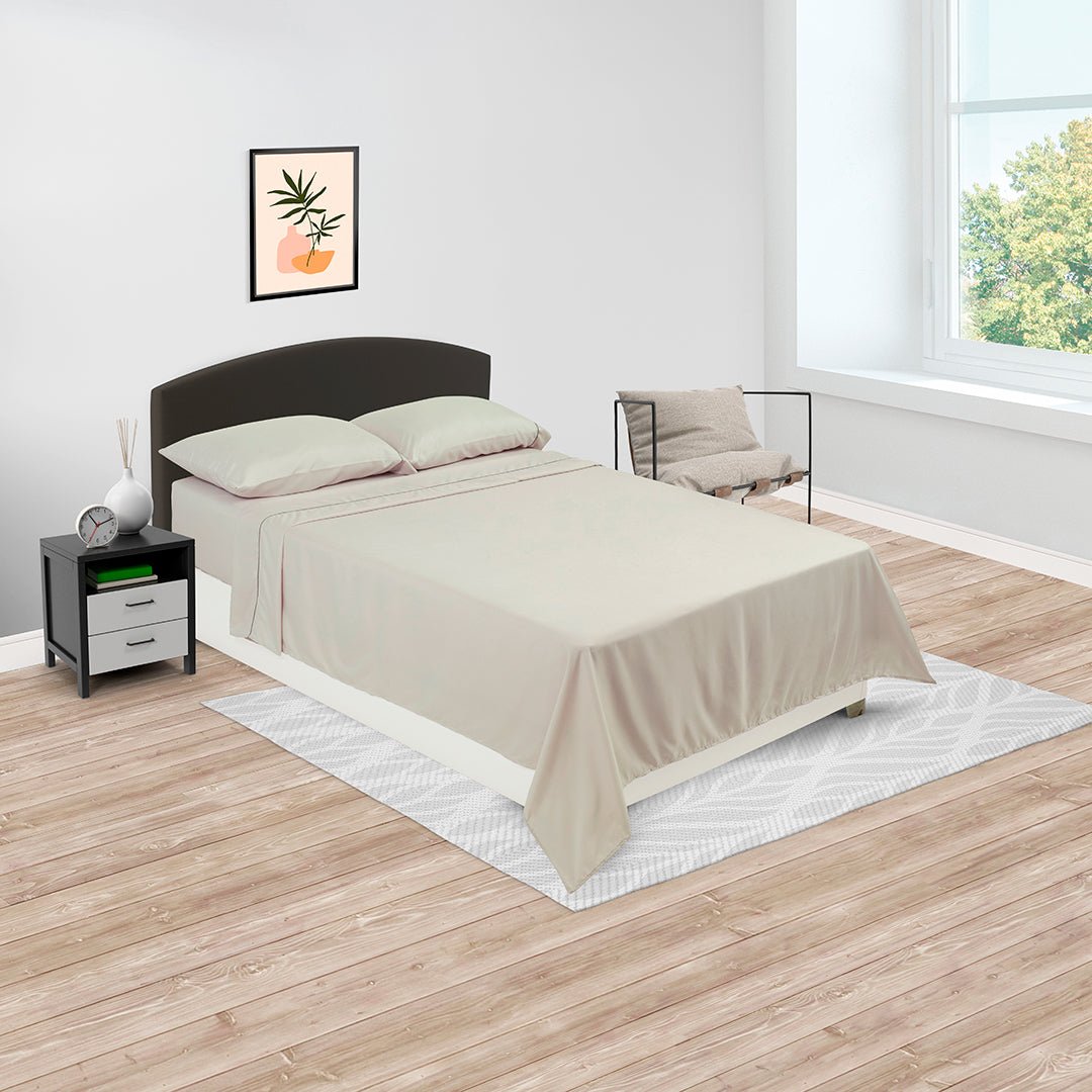 Juego de Sabanas Básicos Lila Para Cama Semidoble 120 X 190 Cm Fondo Entero - SABANAS | Bylmo