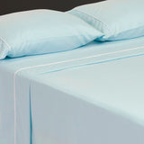 Juego de Sabanas Básicos Azul Para Cama Queen 160 X 190 Cm Fondo Entero - SABANAS | Bylmo