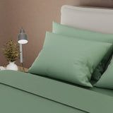 Juego de Sabanas My House Verde Pistacho Para Cama Doble 140 X 190 Cm Fondo Entero - SABANAS | Bylmo