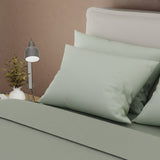 Juego de Sabanas My House Verde grisáceo Para Cama Doble 140 X 190 Cm Fondo Entero - SABANAS | Bylmo