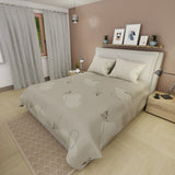 Juego de Sabanas Aliento de Tierra Beige Para Cama King 200 X 200 Cm 250 Hilos de Hojas - SABANAS | Bylmo