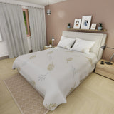 Juego de Sabanas Ecos de Diamante Blanco Para Cama King 200 X 200 Cm 250 Hilos de Hojas - SABANAS | Bylmo