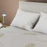 Juego de Sabanas Esencia de Trigo Gris Para Cama Queen 160 X 190 Cm 250 Hilos de Lineas - SABANAS | Bylmo