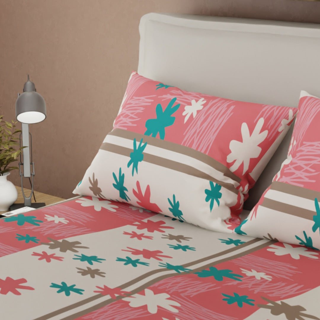 Juego de Sabanas Ensoñación Floral Rosa Para Cama Semidoble 120 X 190 Cm de Flores - SABANAS | Bylmo
