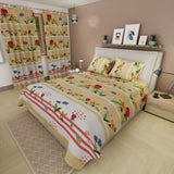 Juego de Sabanas Alegoría Floral Amarillo Para Cama Semidoble 120 X 190 Cm de Flores - SABANAS | Bylmo