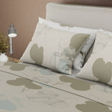 Juego de Sabanas Style 4 Beige Claro Para Cama King 200 X 200 Cm de Hojas - SABANAS | Bylmo