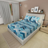 Sábana Ajustable Esencia Acua Azul para Cama Sencilla 100 X 190 Cm Figuras - SABANAS | Bylmo