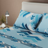 Sábana Ajustable Esencia Acua Azul para Cama Sencilla 100 X 190 Cm Figuras - SABANAS | Bylmo