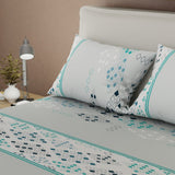 Sábana Ajustable Prisma Blanco Apagado para Cama Sencilla 100 X 190 Cm Rombos - SABANAS | Bylmo