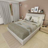 Semijuego de Sábanas Style Bosque Sereno Beige Claro para Cama Doble 140 X 190 Cm Hojas - SABANAS | Bylmo