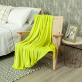 Cobija Piel de Durazno Soft Verde Lima 180x200cm Fondo Entero - COBIJAS Y MANTAS | Bylmo