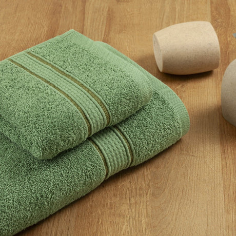 Toalla de Cuerpo Senda Verde Loden 70x140cm Fondo Entero Extrasuave - TOALLAS | Bylmo