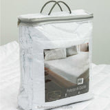 Protector de Colchón Blanco para Cama Sencilla 100 X 190 Cm Acolchado - PROTECTORES DE COLCHON | Bylmo
