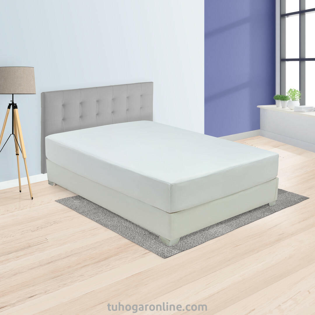 Protector de Colchón Blanco para Cama Semidoble 120 X 190 Cm Antifluido - PROTECTORES DE COLCHON | Bylmo
