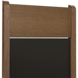 Kit x 6 Sillas para Comedor Marrón y Negro 40x98cm de Asiento Cuadrado con Espaldar - SILLAS Y BUTACOS | Bylmo