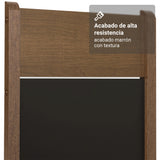 Kit x 6 Sillas para Comedor Marrón y Negro 40x98cm de Asiento Cuadrado con Espaldar - SILLAS Y BUTACOS | Bylmo