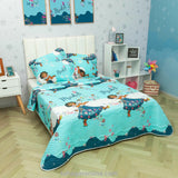 Cubrelecho Azul para Cama Doble 140 X 190 Cm de Encanto - TENDIDOS Y CUBRELECHOS | Bylmo