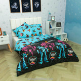 Cubrelecho Acolchado Negro y Azul Claro para Cama Sencilla 100 X 190 Cm de Buzz Lightyear - TENDIDOS Y CUBRELECHOS | Bylmo