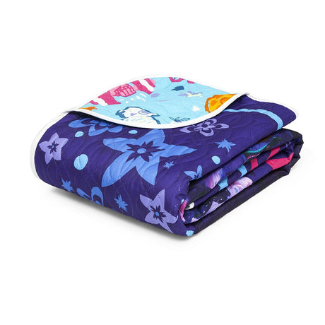 Cubrelecho Azul Oscuro y Azul para Cama Doble 140 X 190 Cm de Encanto - TENDIDOS Y CUBRELECHOS | Bylmo