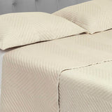 Tendido Kyoto Beige para Cama Doble 140 X 190 Cm Fondo Entero - TENDIDOS Y CUBRELECHOS | Bylmo