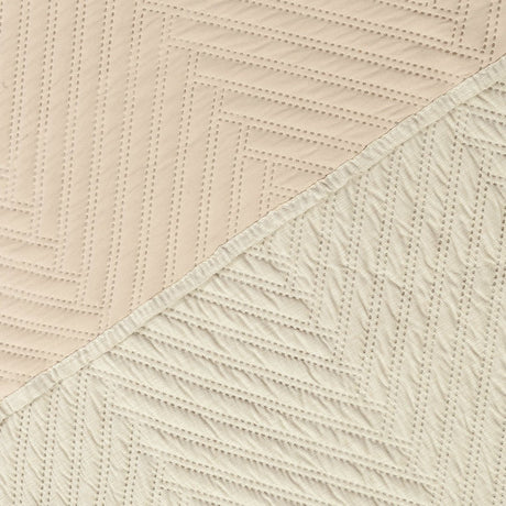 Tendido Kyoto Beige para Cama Doble 140 X 190 Cm Fondo Entero - TENDIDOS Y CUBRELECHOS | Bylmo