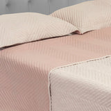 Tendido Kyoto Rosado Claro para Cama King 200 X 200 Cm Fondo Entero - TENDIDOS Y CUBRELECHOS | Bylmo