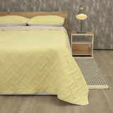 Cubrelecho Termosellado Cotton Sense Amarillo para Cama Queen 160 X 190 Cm Fondo Entero - TENDIDOS Y CUBRELECHOS | Bylmo