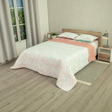 Cubrelecho Doble Faz Style Sueño Lunar Rosado Claro y Naranja Claro para Cama Queen 160 X 190 Cm de Lunas - TENDIDOS Y CUBRELECHOS | Bylmo