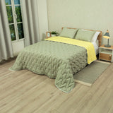 Cubrelecho Flora Café Grisáceo para Cama Queen 160 X 190 Cm Fondo Entero - TENDIDOS Y CUBRELECHOS | Bylmo