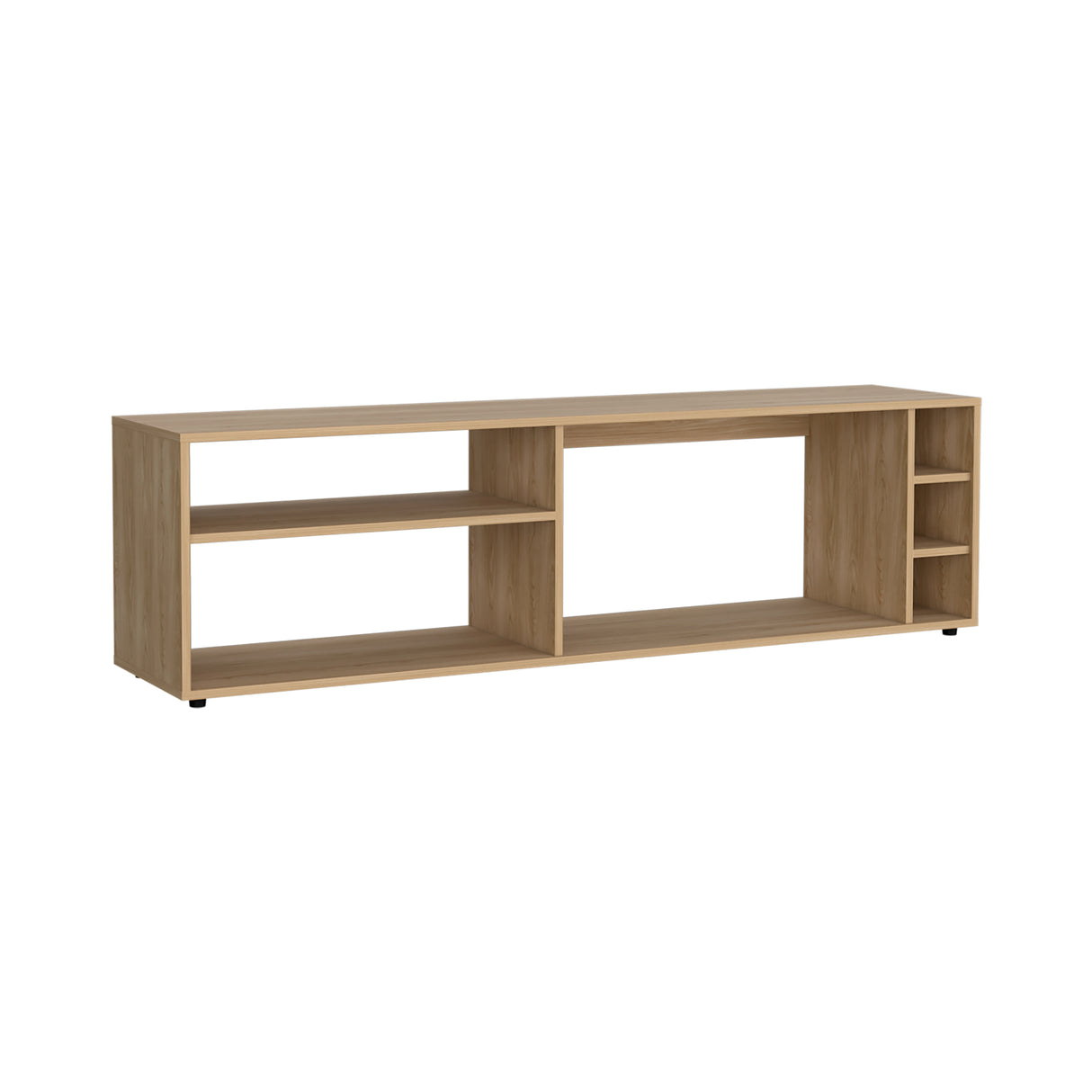 Rack de TV Suxta Fresno 160x45.4cm para TV Hasta 60" Pulgadas con Cinco Compartimientos - MUEBLES DE TV | Bylmo
