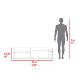 Rack de TV Suxta Fresno 160x45.4cm para TV Hasta 60" Pulgadas con Cinco Compartimientos - MUEBLES DE TV | Bylmo
