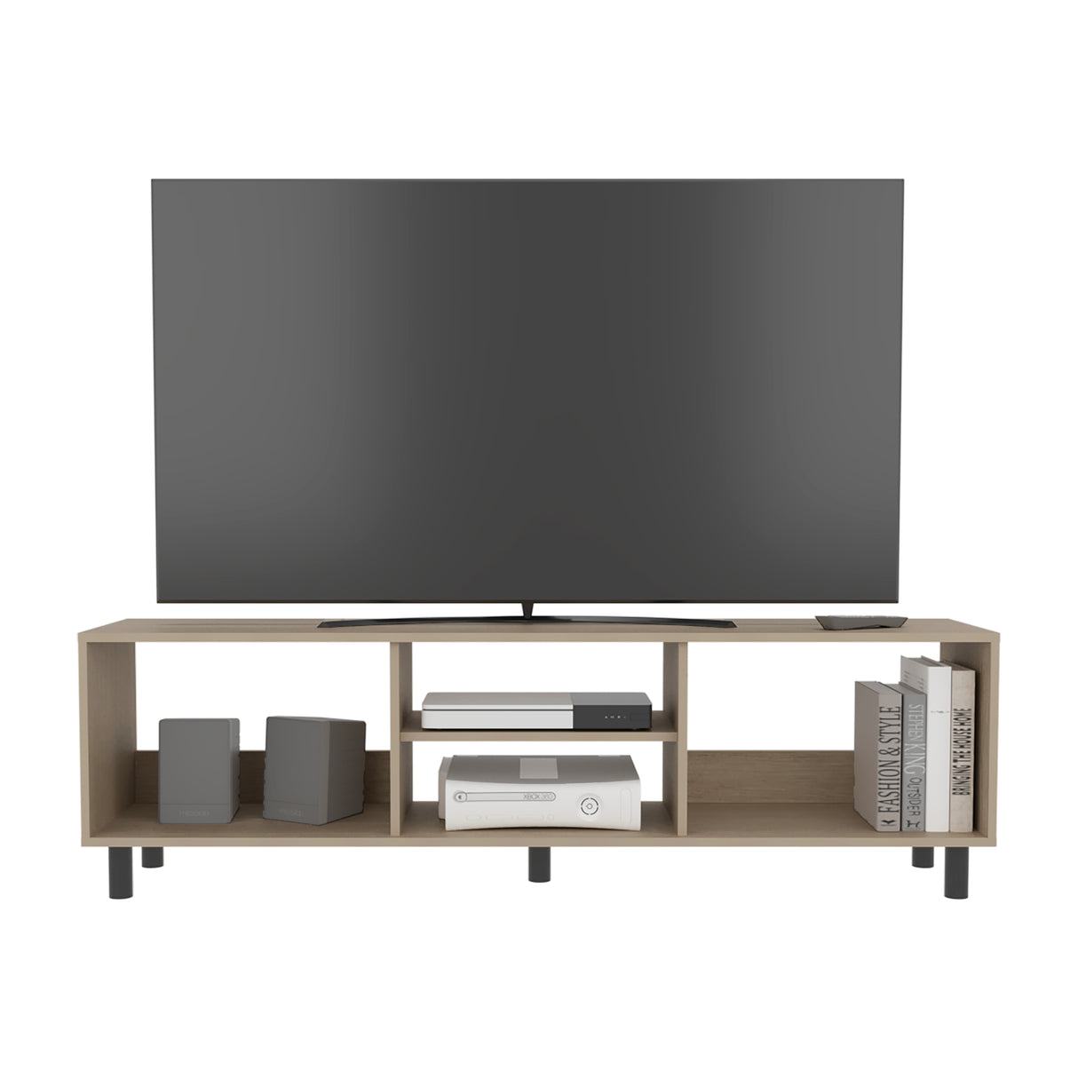 Rack de TV Tunez Cartagena 160x47.5cm para TV Hasta 70" Pulgadas con Tres Compartimientos - MUEBLES DE TV | Bylmo