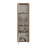 Estantería Tanalea Kronos y Fresno 56x185cm Rectangular con Cinco Compartimientos y Cuatro Entrepaños - BIBLIOTECAS Y ESTANTERIAS | Bylmo
