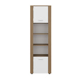 Estantería Tanalea Kronos y Fresno 56x185cm Rectangular con Cinco Compartimientos y Cuatro Entrepaños - BIBLIOTECAS Y ESTANTERIAS | Bylmo