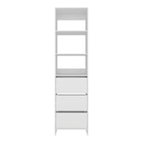 Closet Eco Kronos 55.8x213.4cm con Dos Compartimientos y con Tres Cajones sin Puertas - CLOSETS | Bylmo