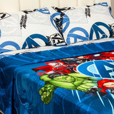 Juego de Sábanas Infantil Core Disney Azul Oscuro y Blanco para Cama Doble 140 X 190 Cm de Avengers - SABANAS | Bylmo