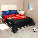 Juego de Sábanas Infantil Core Disney Negro y Rojo para Cama Doble 140 X 190 Cm de Rayo Mcqueen - SABANAS | Bylmo