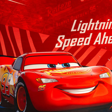 Juego de Sábanas Infantil Core Disney Negro y Rojo para Cama Sencilla 100 X 190 Cm de Rayo Mcqueen - SABANAS | Bylmo
