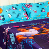 Juego de Sábanas Infantil Core Disney Azul Oscuro y Azul Claro para Cama Semidoble 120 X 190 Cm de Encanto - SABANAS | Bylmo