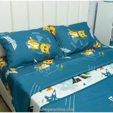 Juego de Sábanas Infantil Disney Plus Azul para Cama Doble 140 X 190 Cm 180 Hilos de Buzz Lightyear - SABANAS | Bylmo
