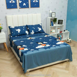 Juego de Sábanas Infantil Disney Plus Azul Oscuro y Azul para Cama Doble 140 X 190 Cm 180 Hilos de Mickey - SABANAS | Bylmo