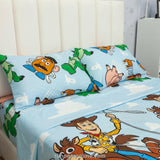 Juego de Sábanas Infantil Disney Plus Blanco y Azul Claro para Cama Doble 140 X 190 Cm 180 Hilos de Toy Story - SABANAS | Bylmo